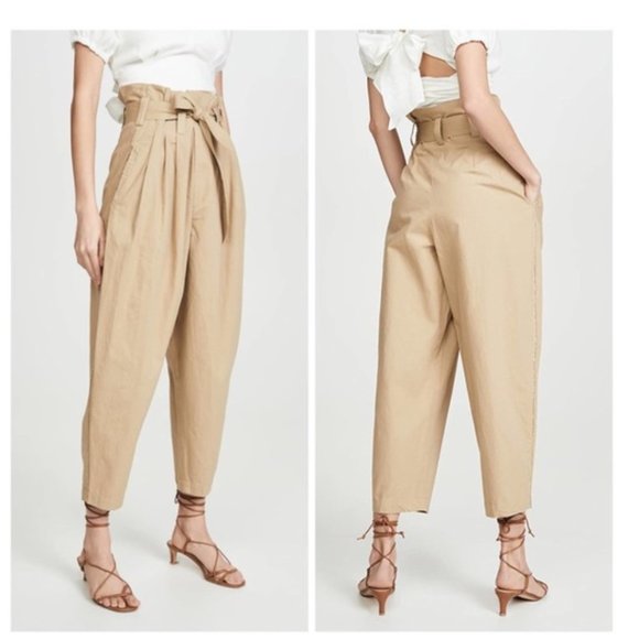 Mes Demoiselles Pants - MES DEMOISELLE/ kala khaki paperbag trouser 8